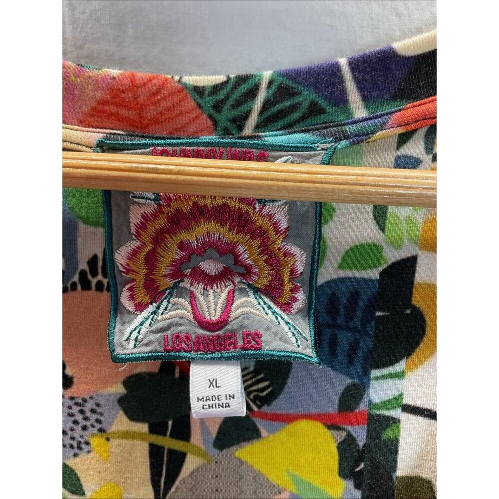 Johnny Was Colorful Floral Midi Dress - Picture 5 of 11